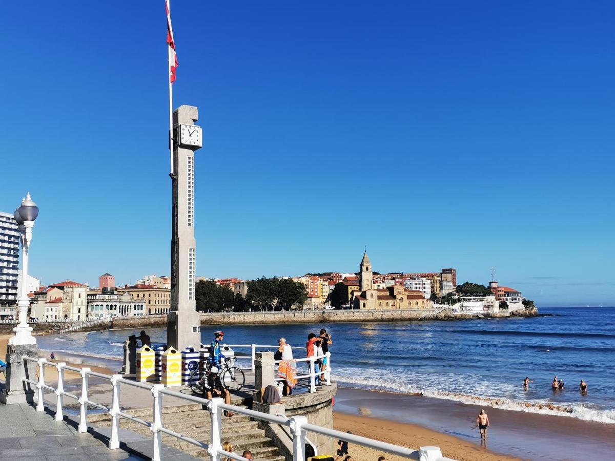 Apartamento Gijon Los Campos Bagian luar foto